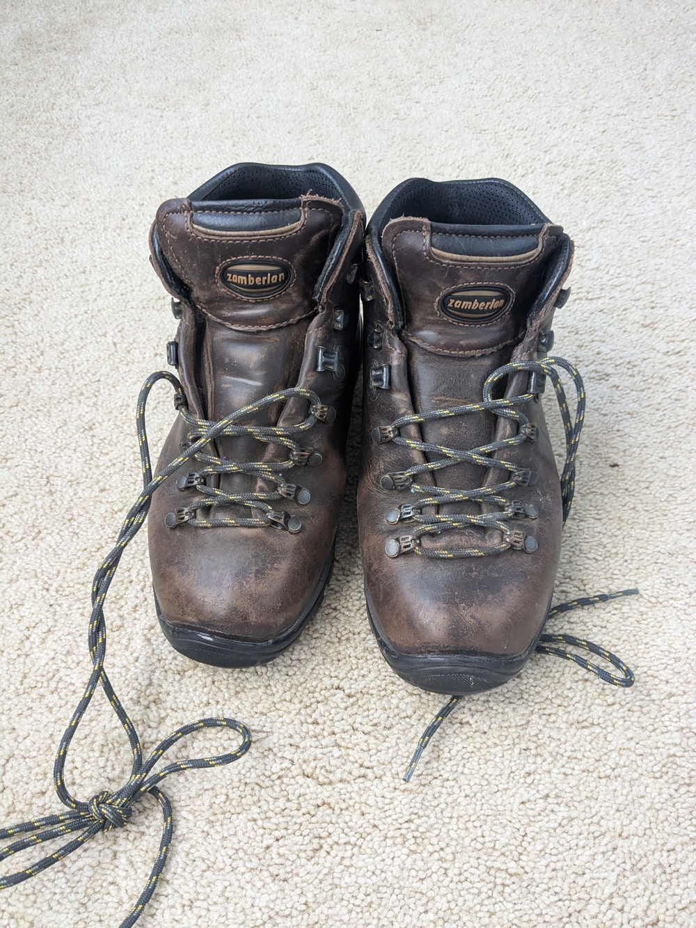 Women's Zamberlan Brown Leather Hiking Boots